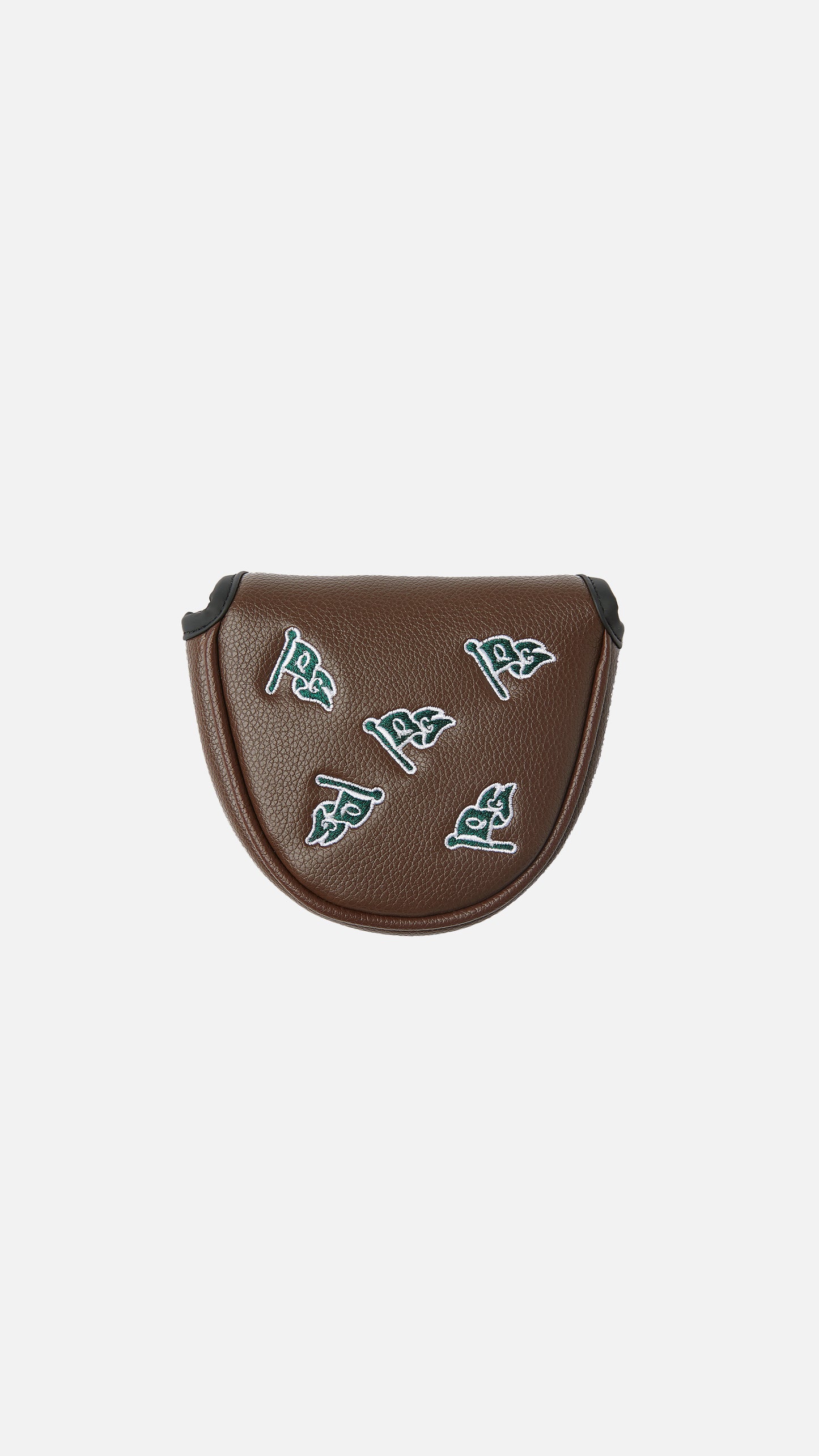 QG Pennant Mallet Putter Cover Brown