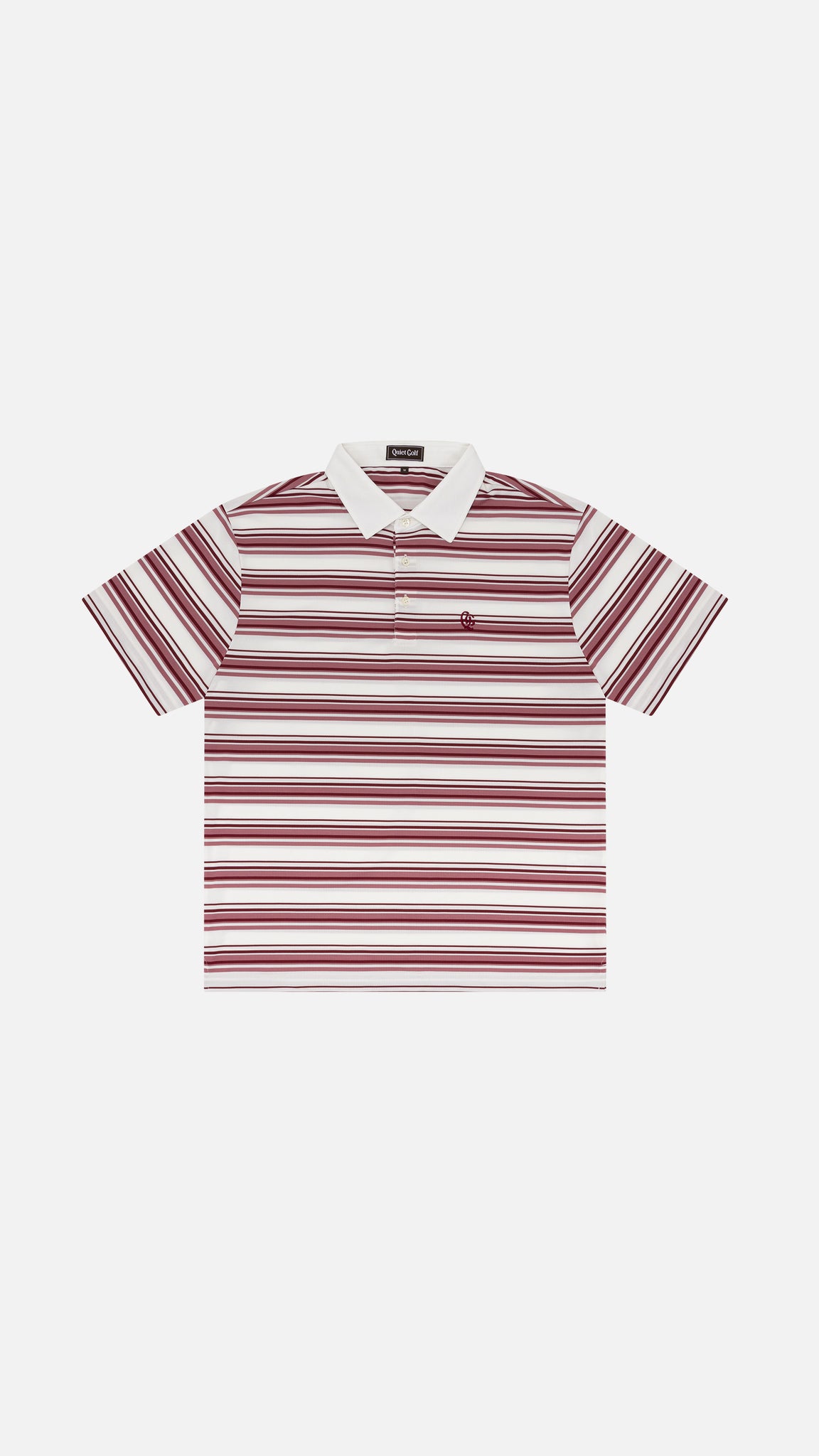 Monogram Stripes Polo Burgundy