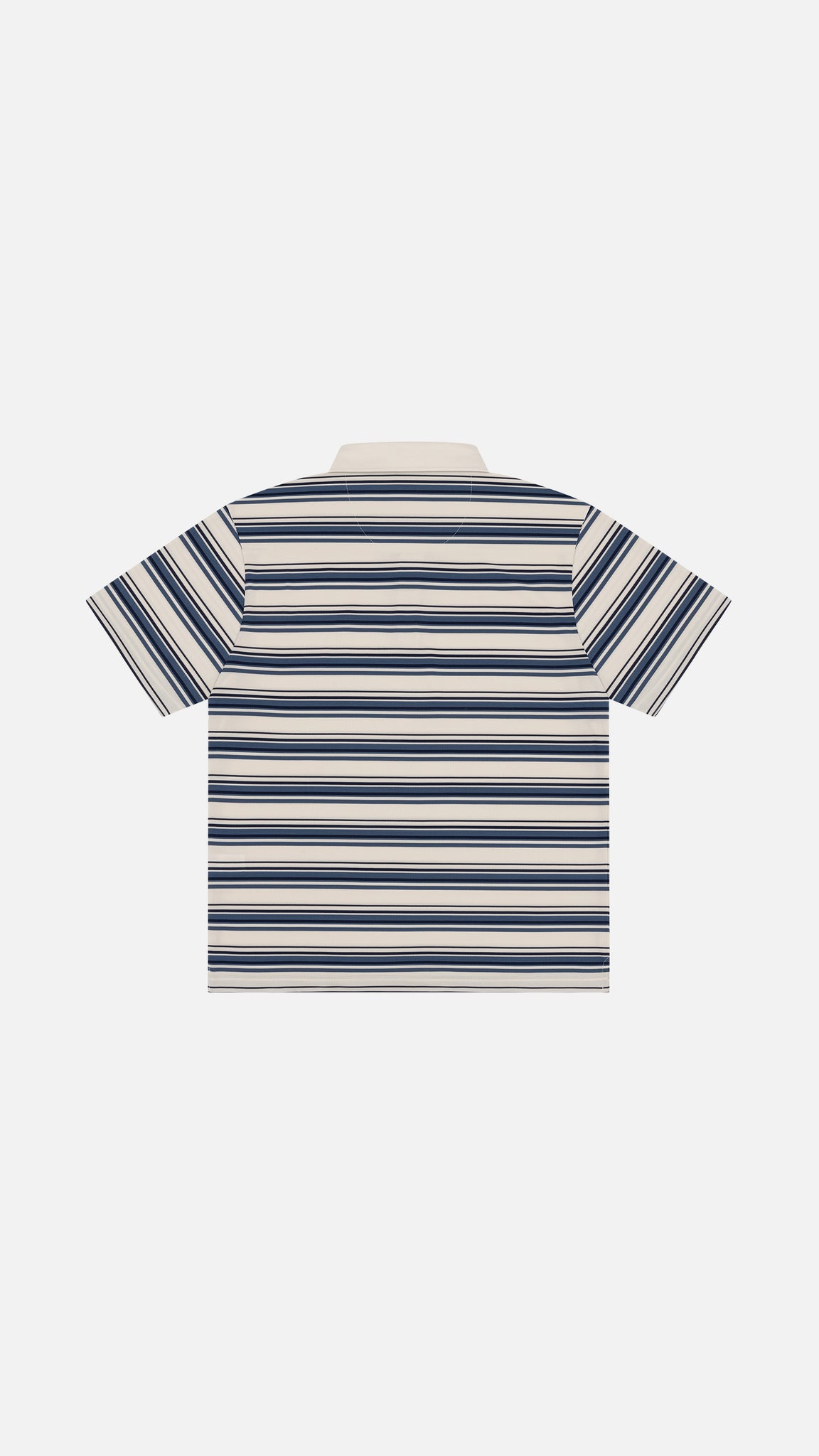 Monogram Striped Polo Navy