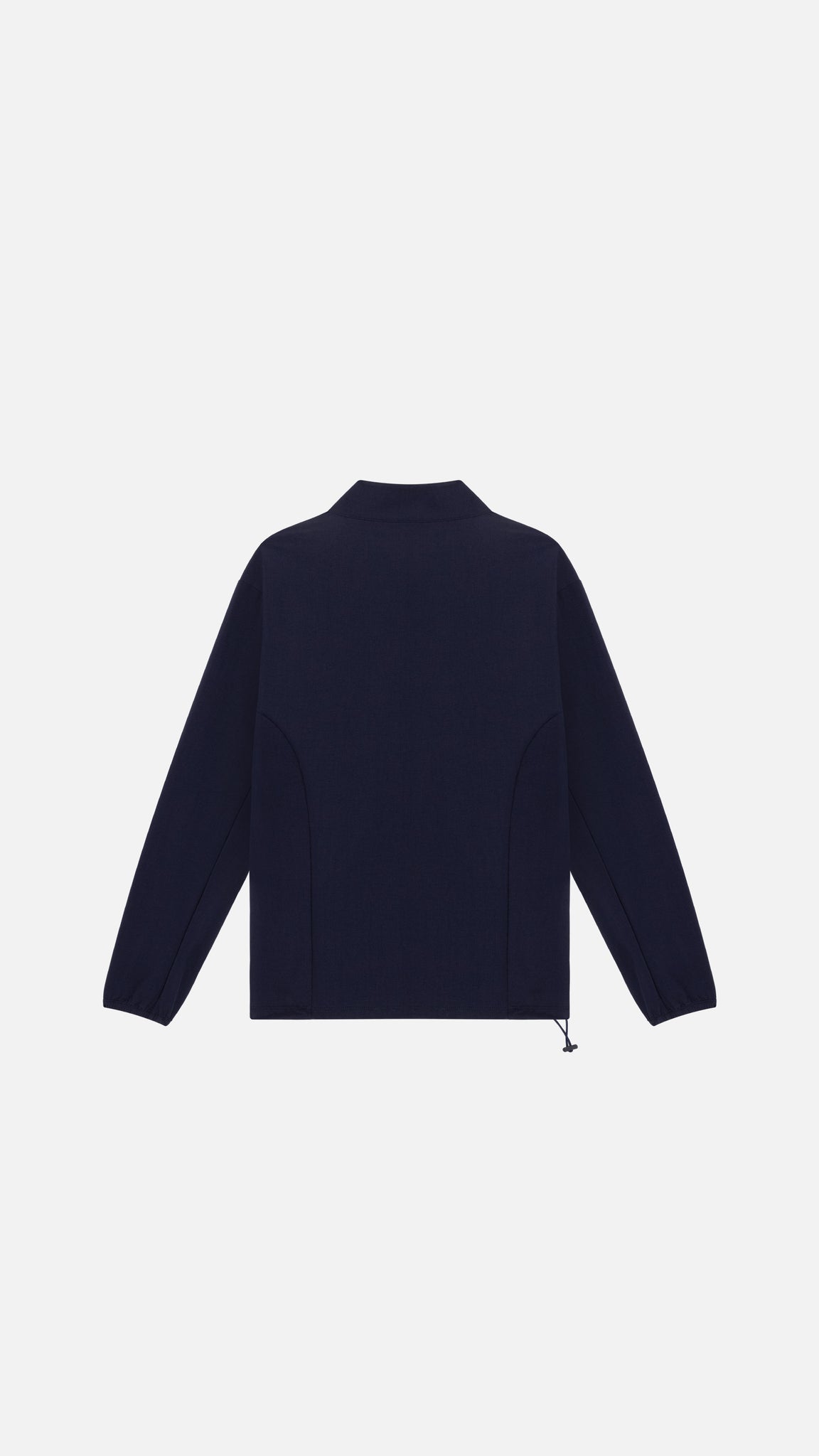 Monogram Quarter Zip Performance Long Sleeve Navy