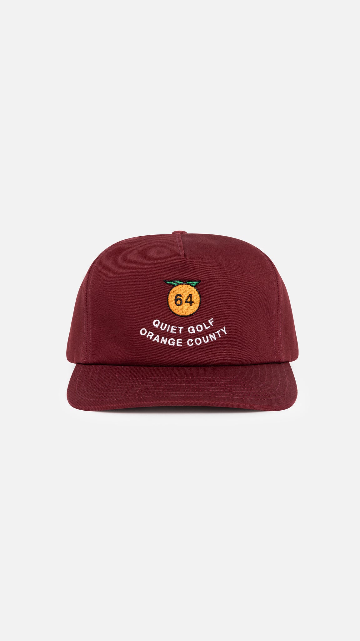 QGOC 5 Panel Hat Burgundy