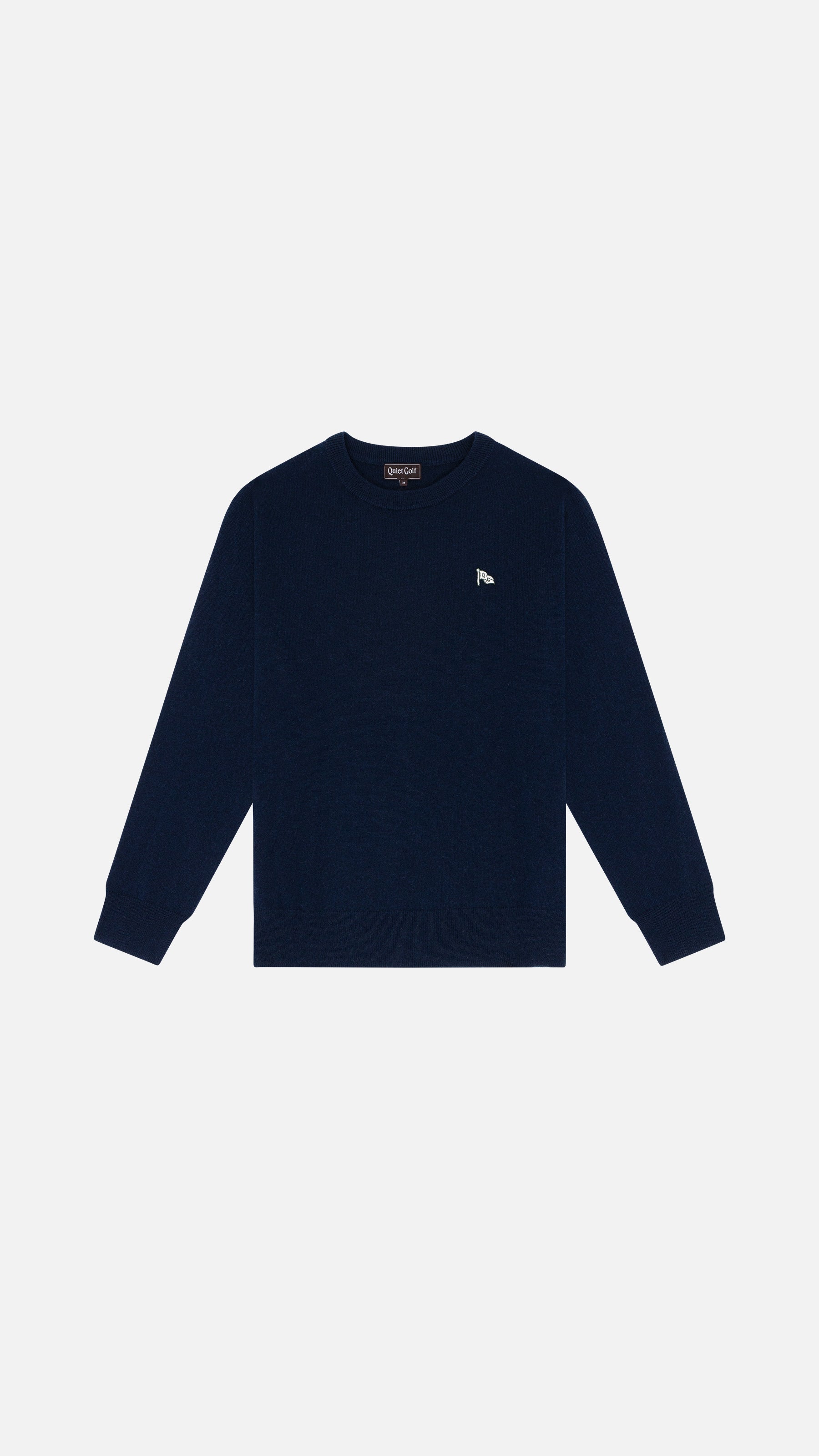 Flag Cashmere Sweater Navy