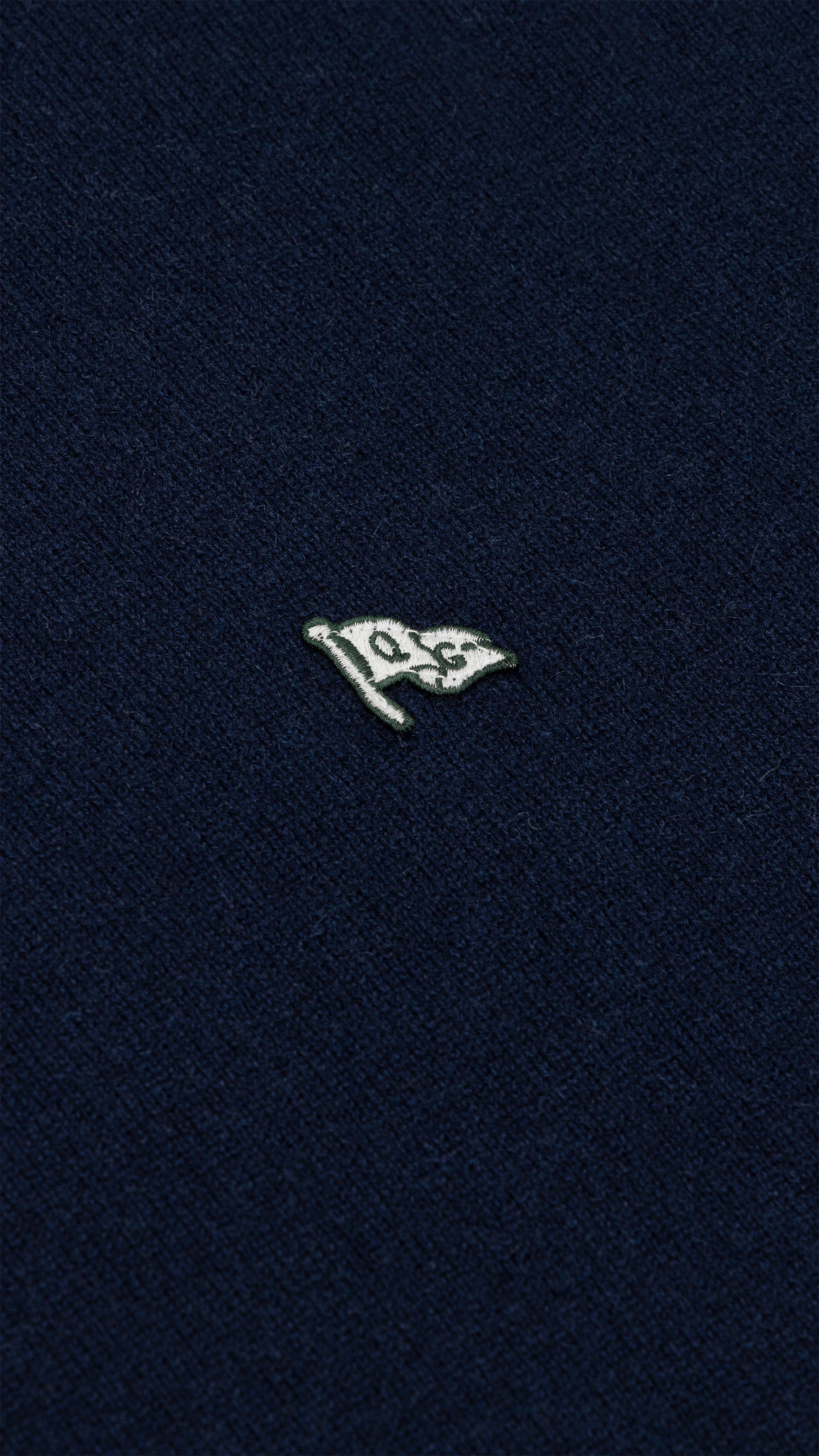 Flag Cashmere Sweater Navy