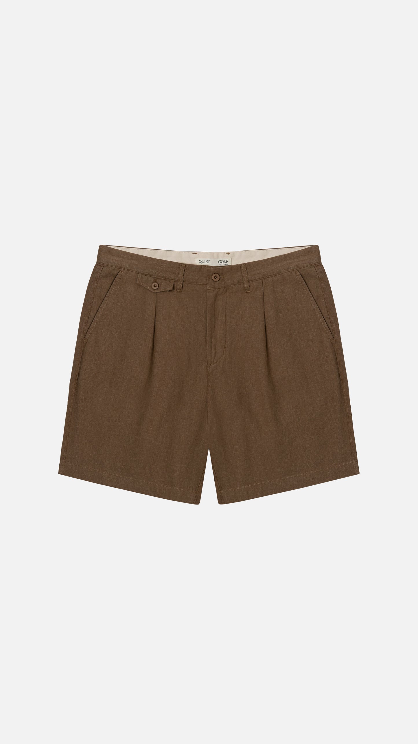 Trouser- Linen Short Brown