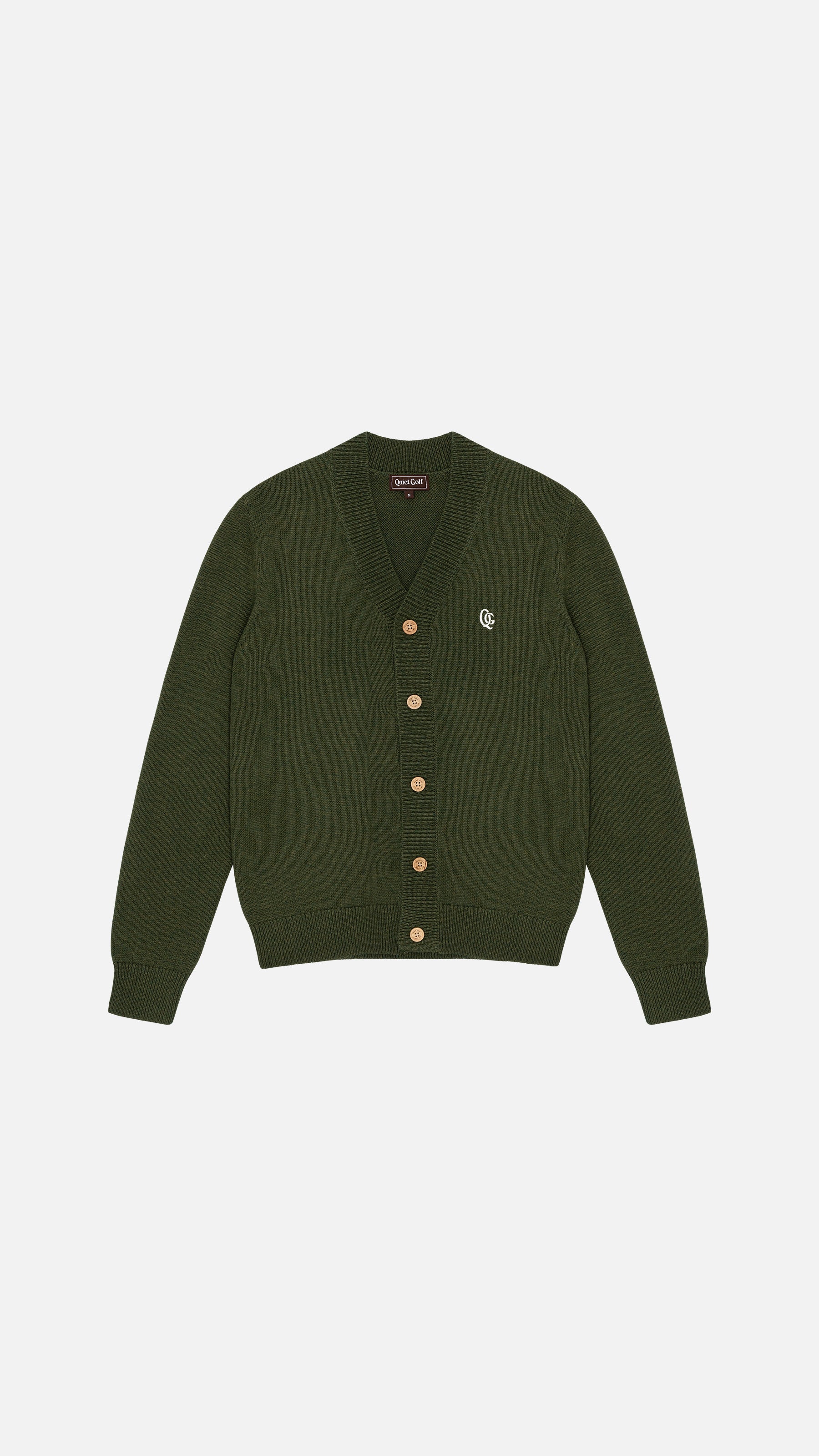 Monogram Cardigan Olive