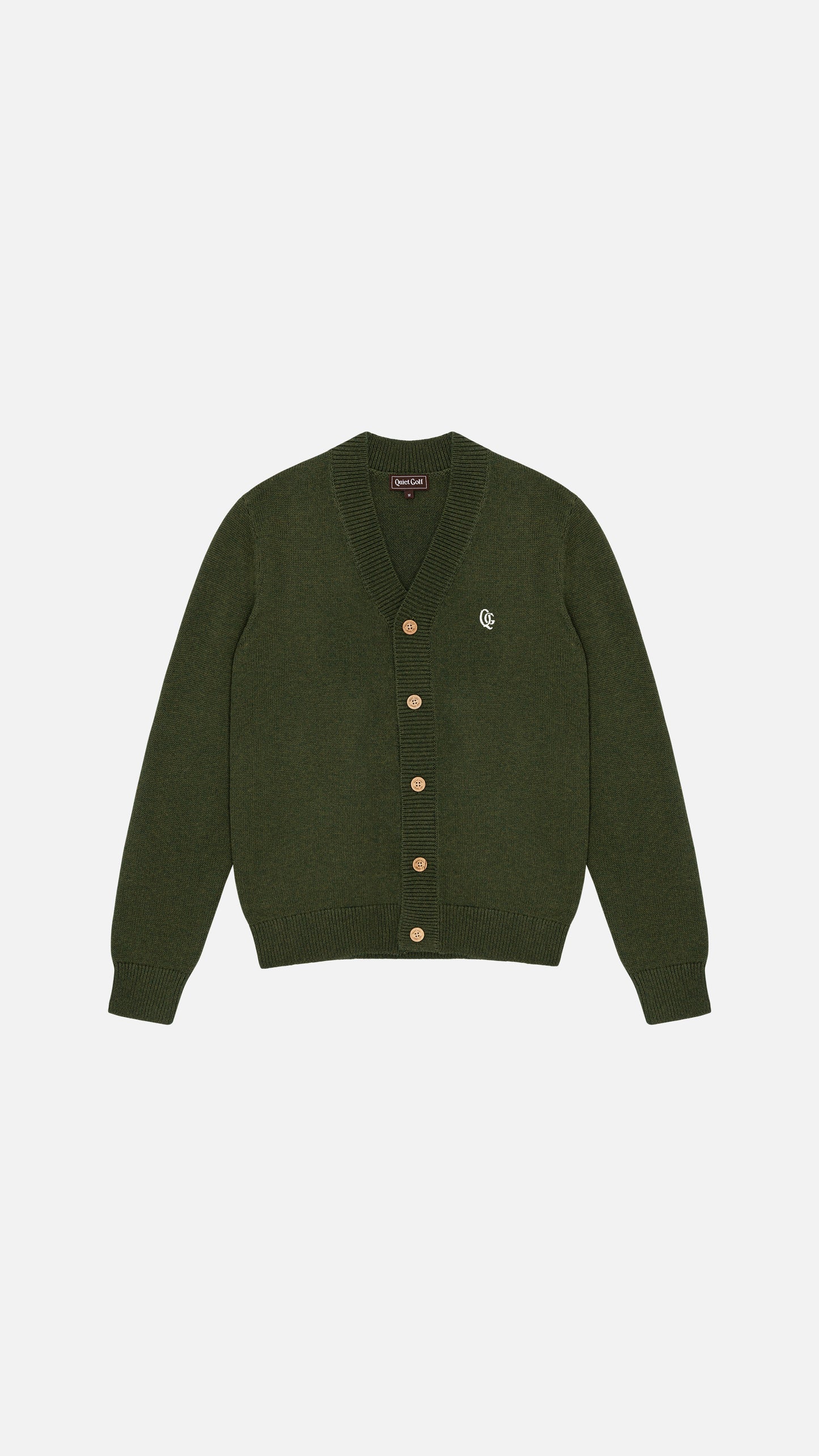 Monogram Cardigan Olive