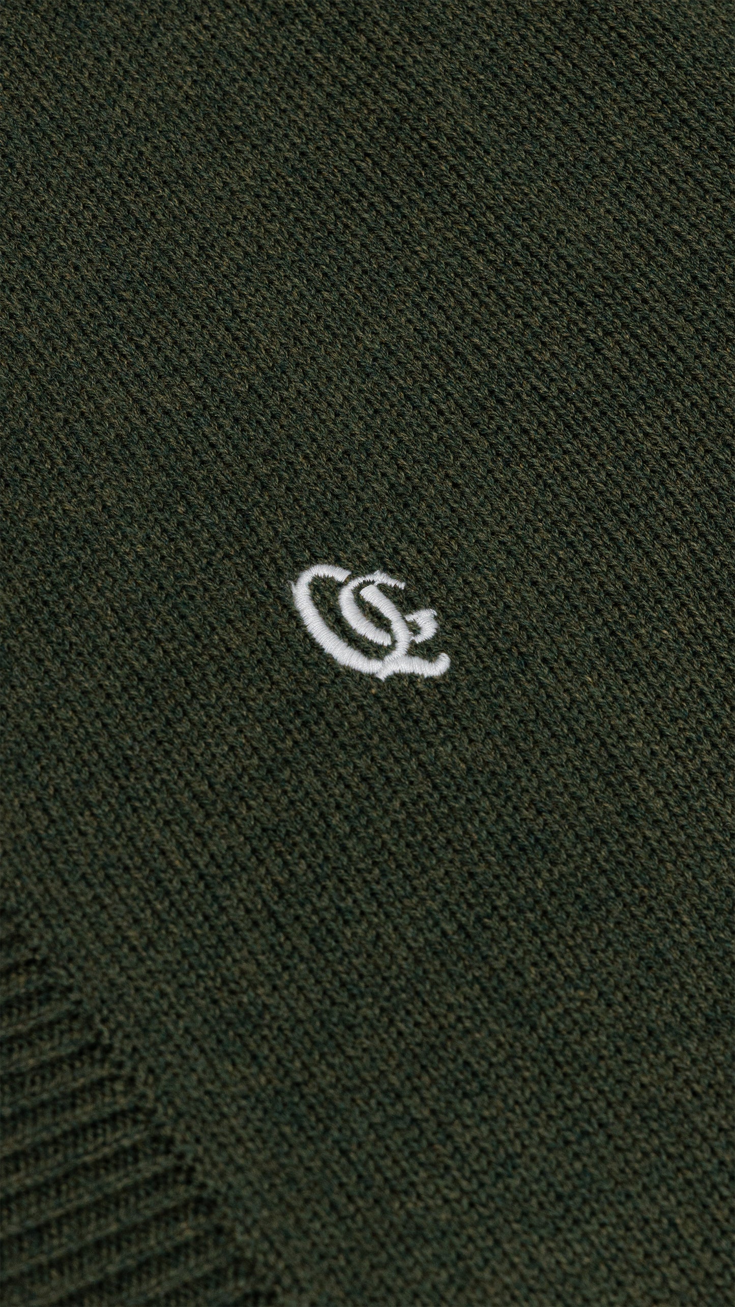 Monogram Cardigan Olive