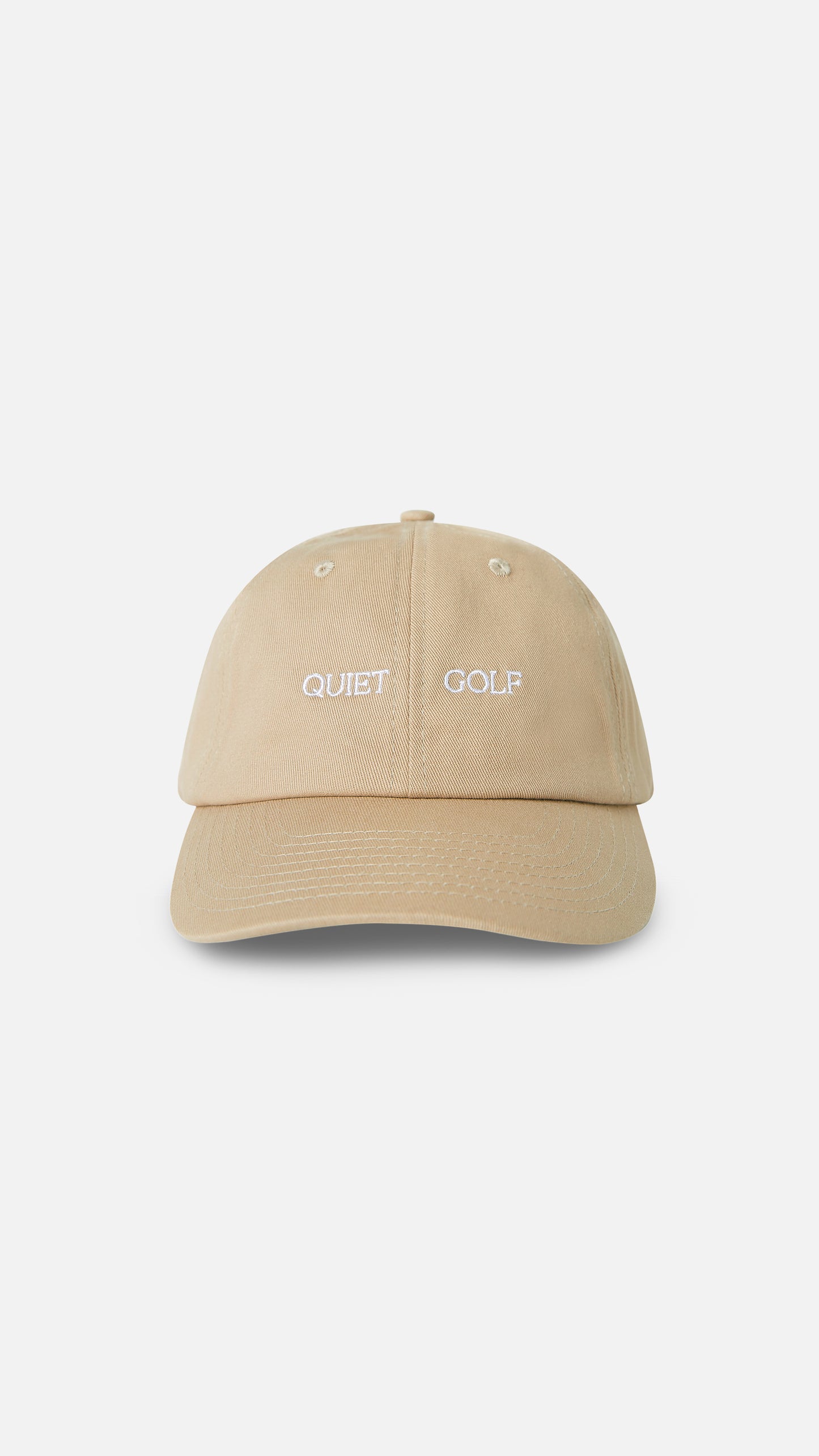 Wordmark Dad Hat Tan