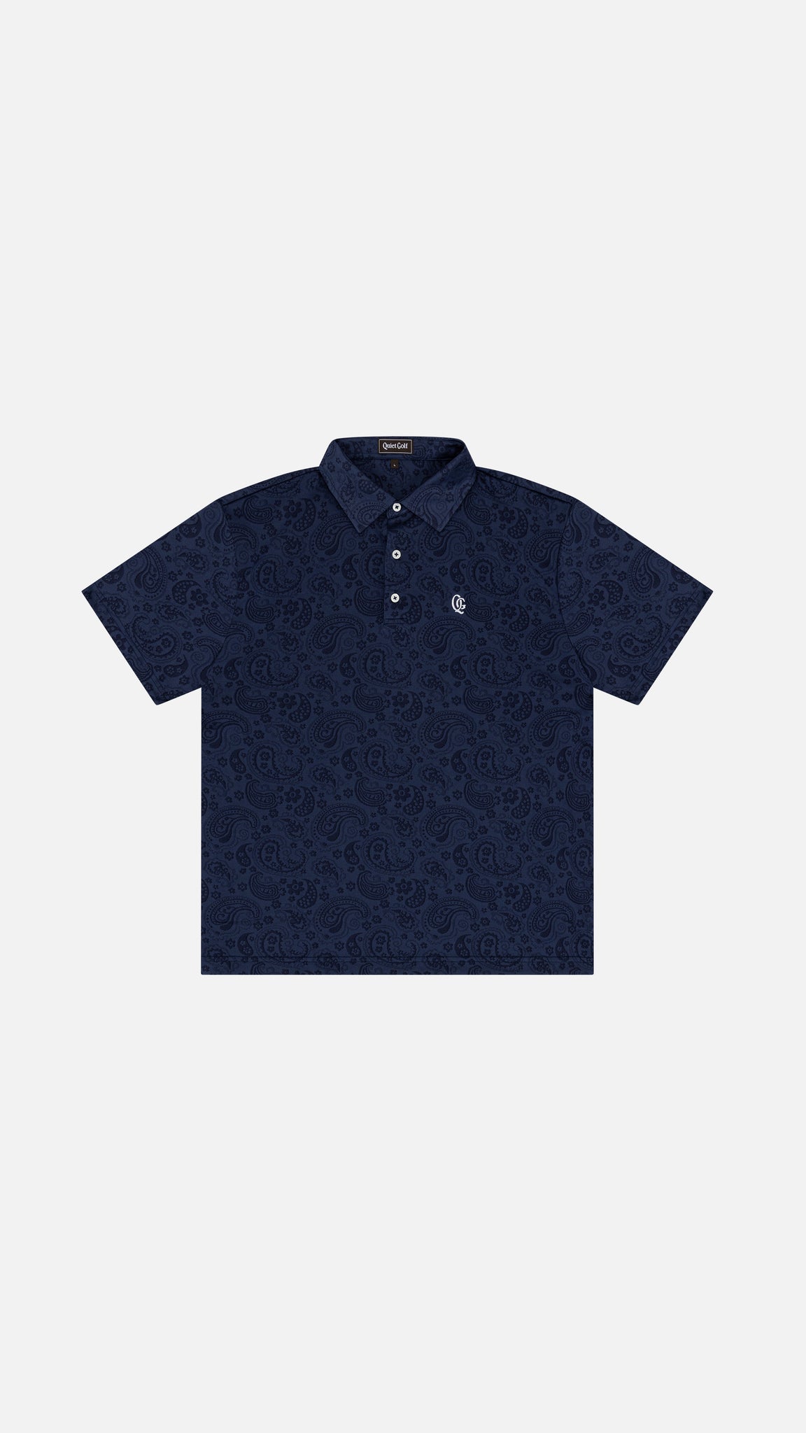 Monogram Paisley Polo Navy