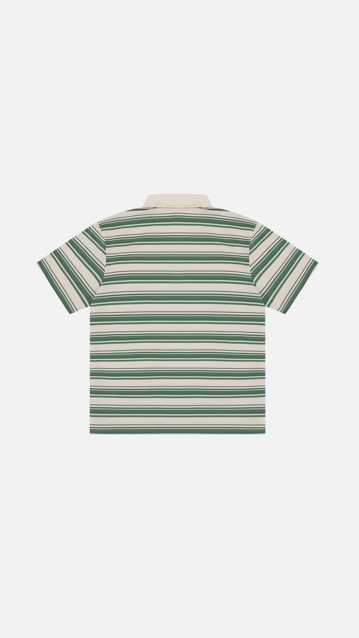 Monogram Striped Polo Olive