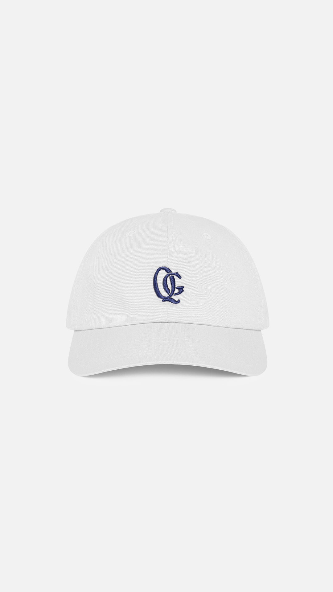 Monogram Dad Hat White