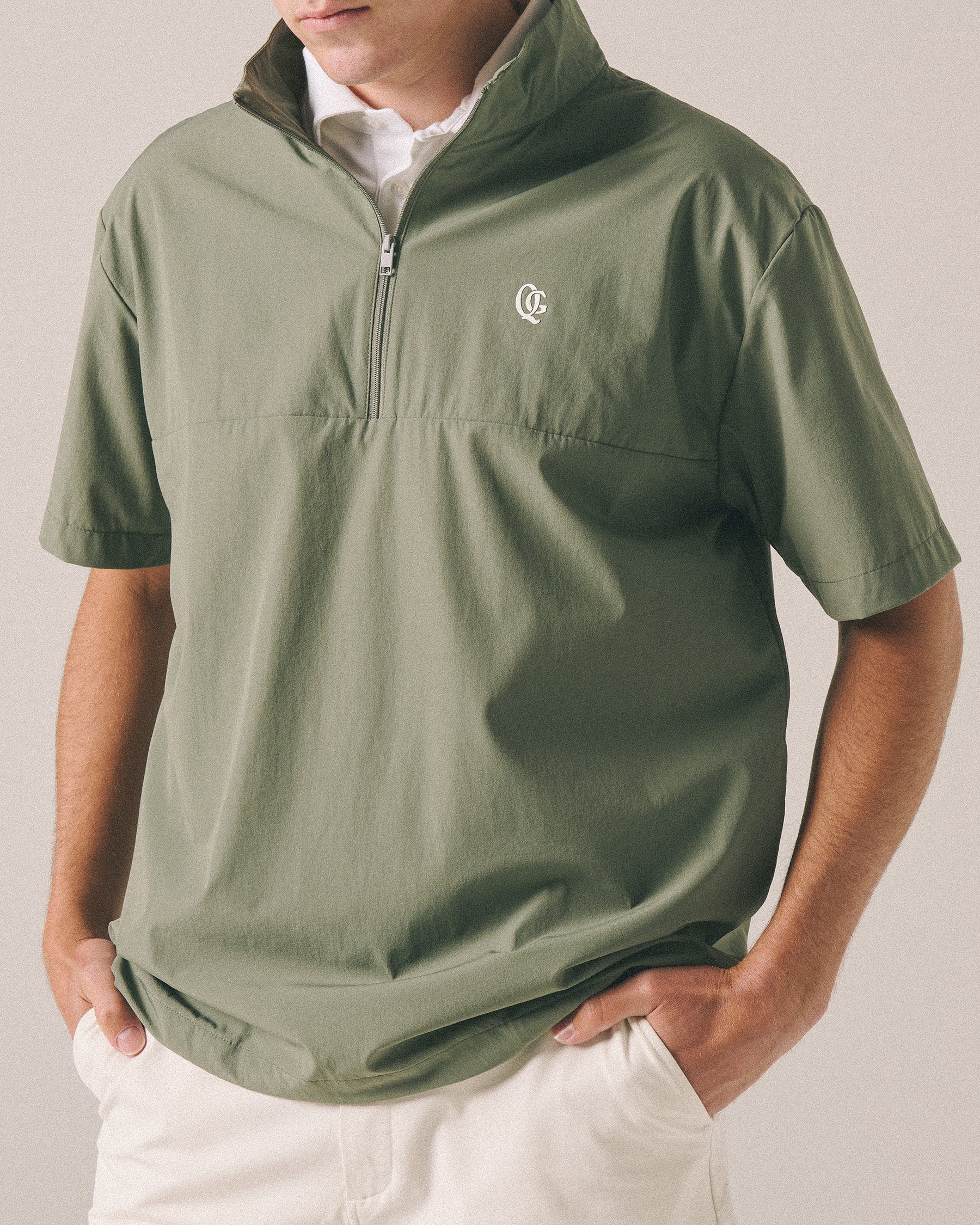 Monogram Short Sleeve Shell – Quiet Golf