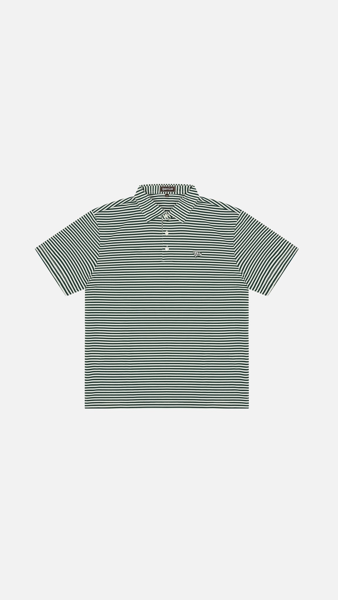 Pennant Striped Polo Forest