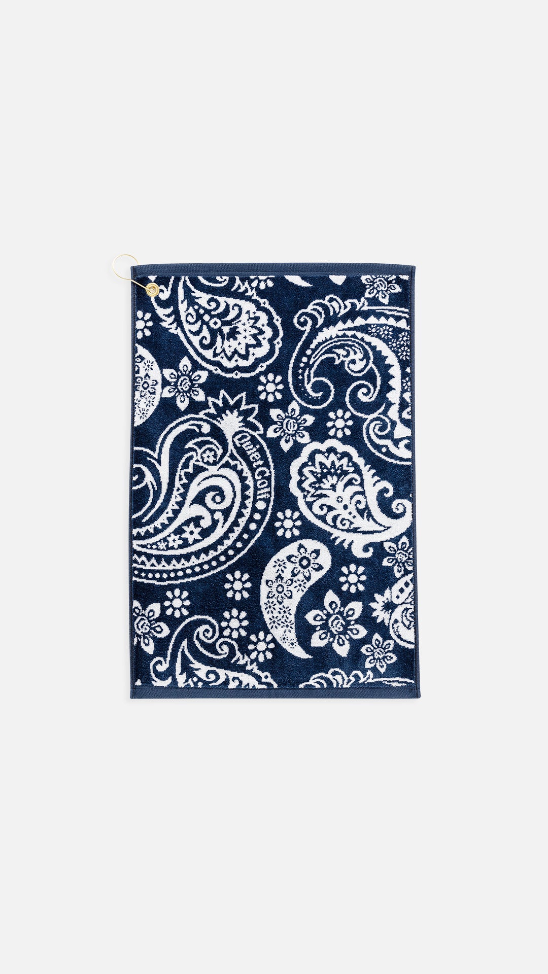 QG Paisley Golf Towel Navy