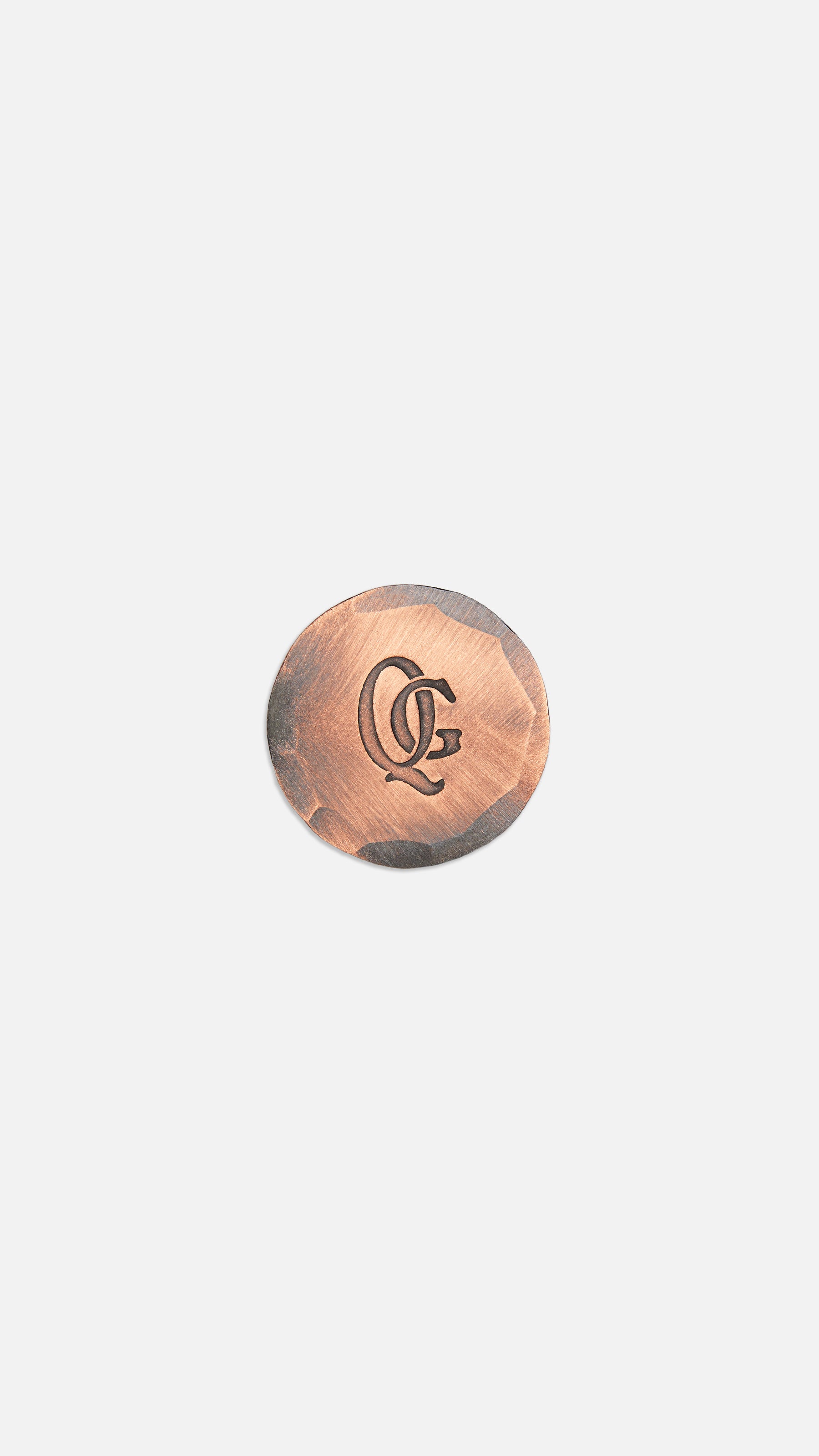 QG x Seamus Hand Forged Copper Monogram Marker