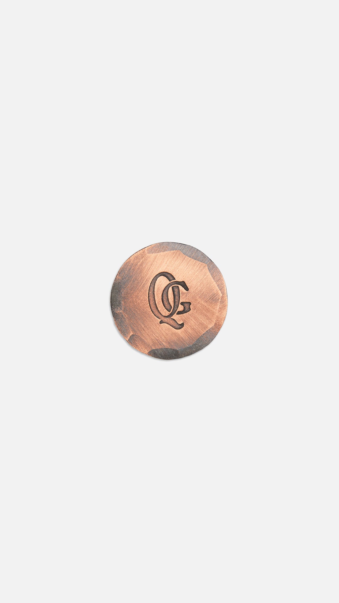 QG x Seamus Hand Forged Copper Monogram Marker