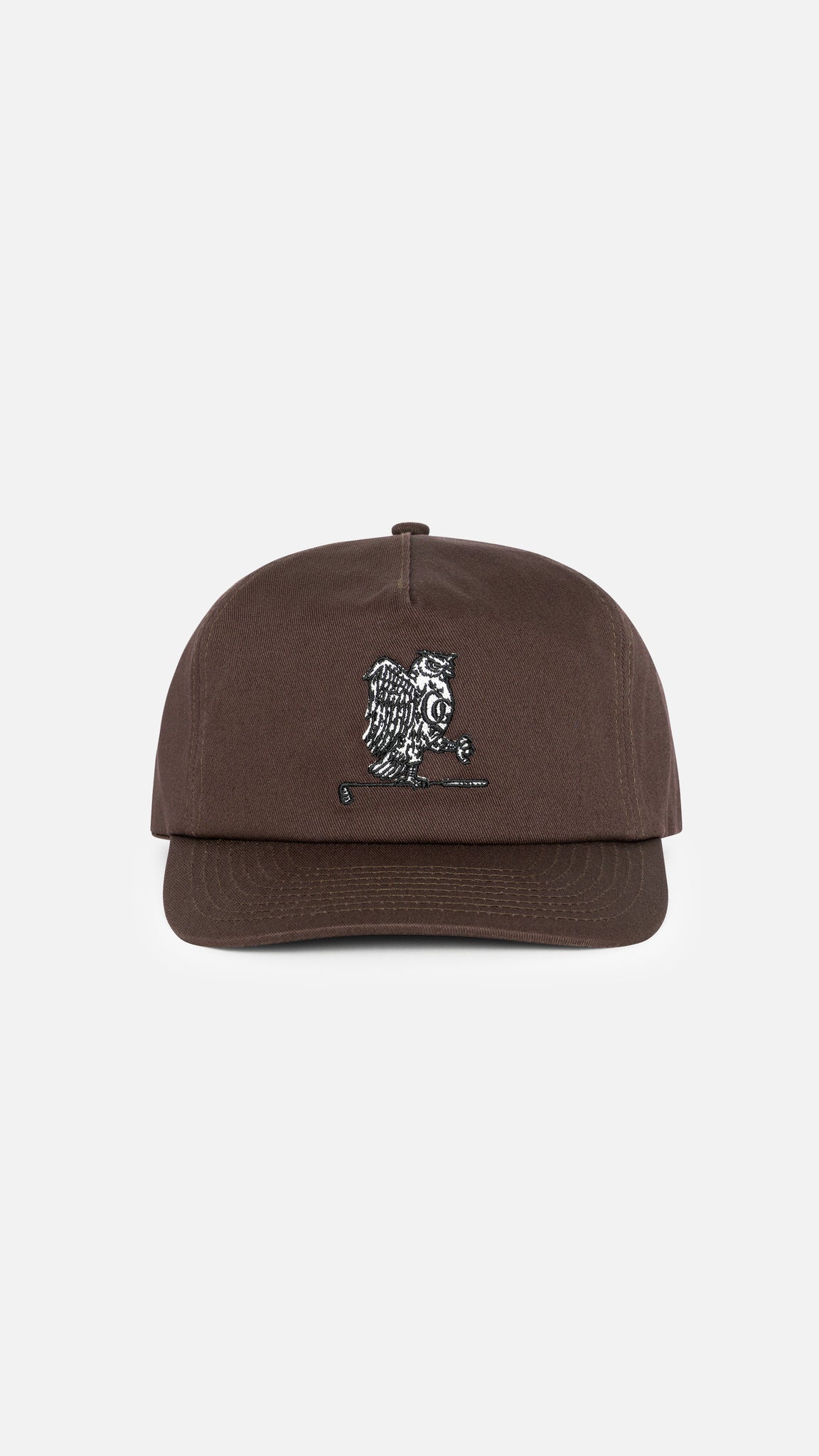 QG Owl Crest 5-Panel Brown