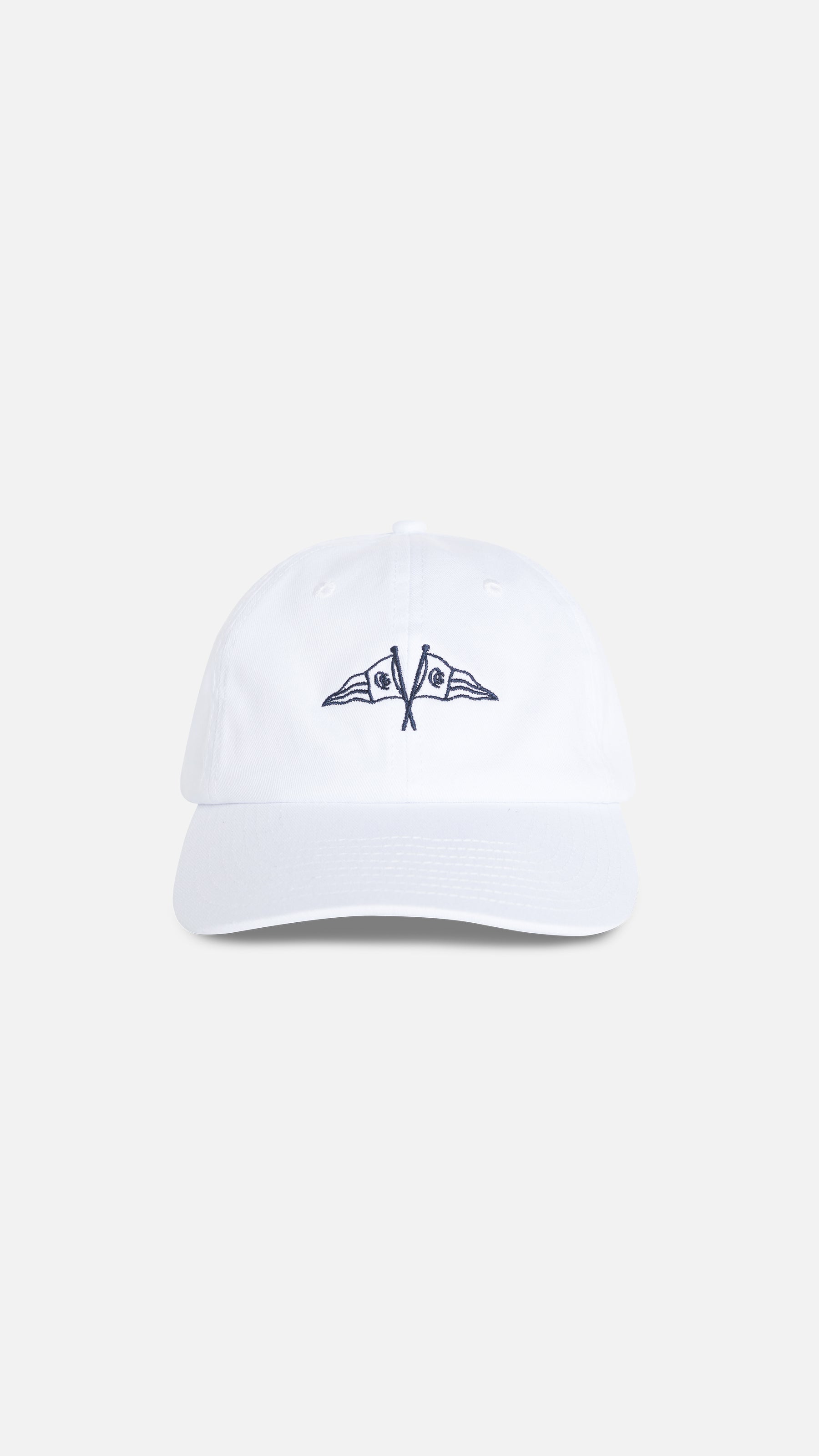 QG Pennant Dad Hat White