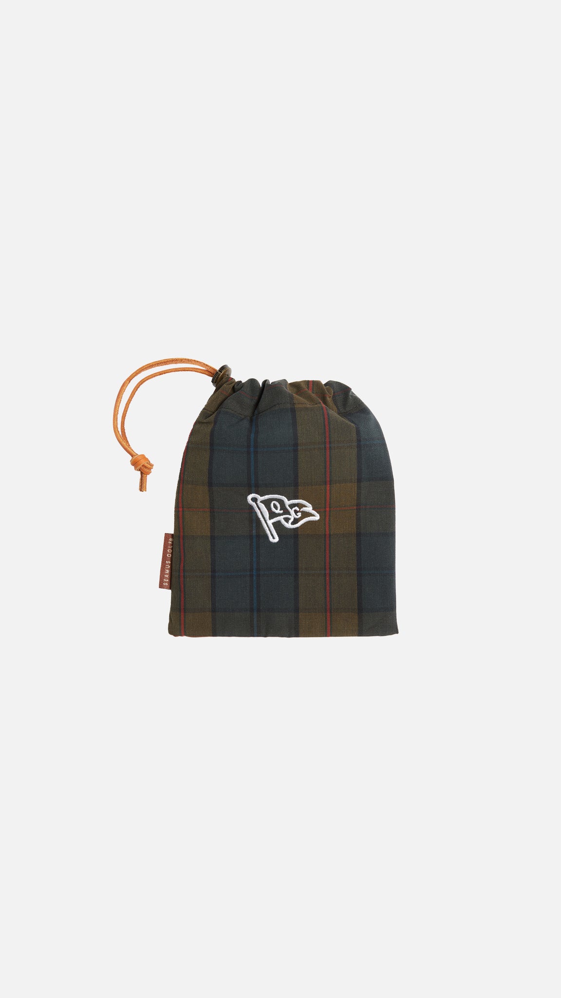 QG x Seamus Private Reserve Tartan Drawstring Pouch