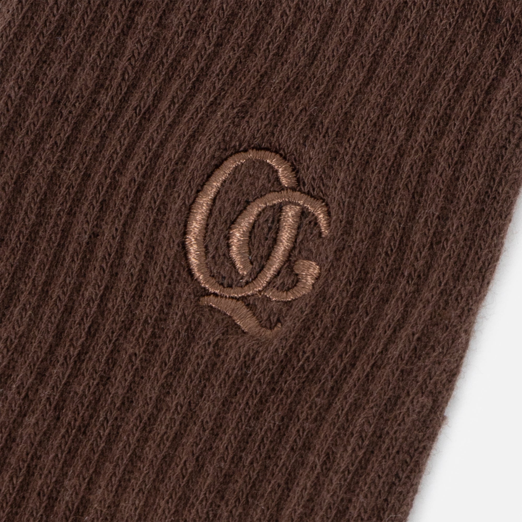 Monogram Tonal Crew Socks Brown